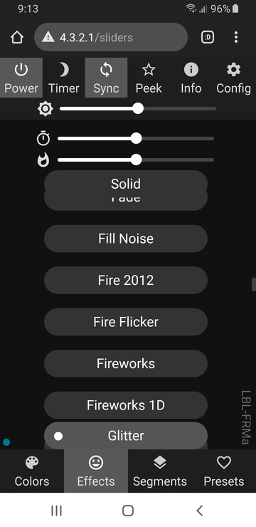 Effects - Fill Noise to Fireworks 1D