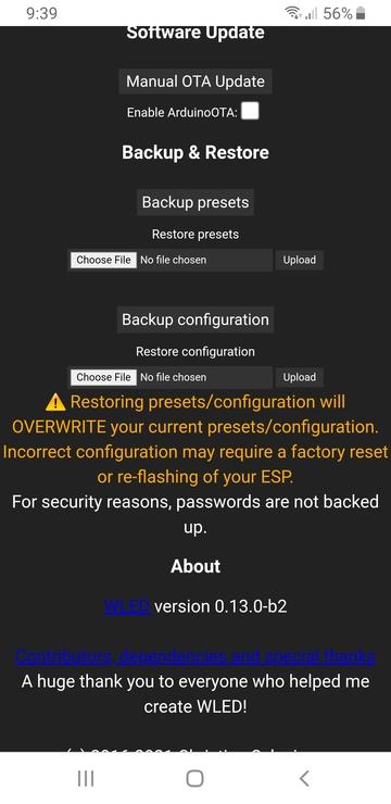 Security & Update Setup - Screen 2
